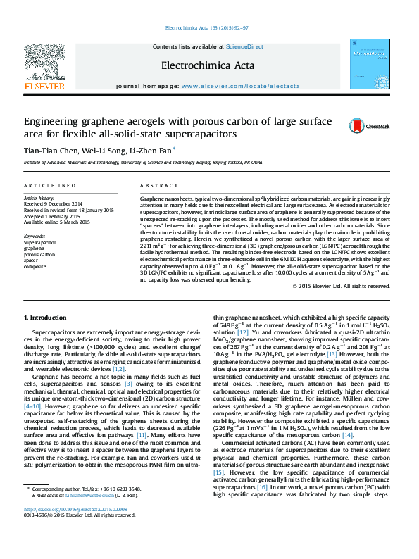 (PDF) Engineering graphene aerogels with porous carbon of large surface ...