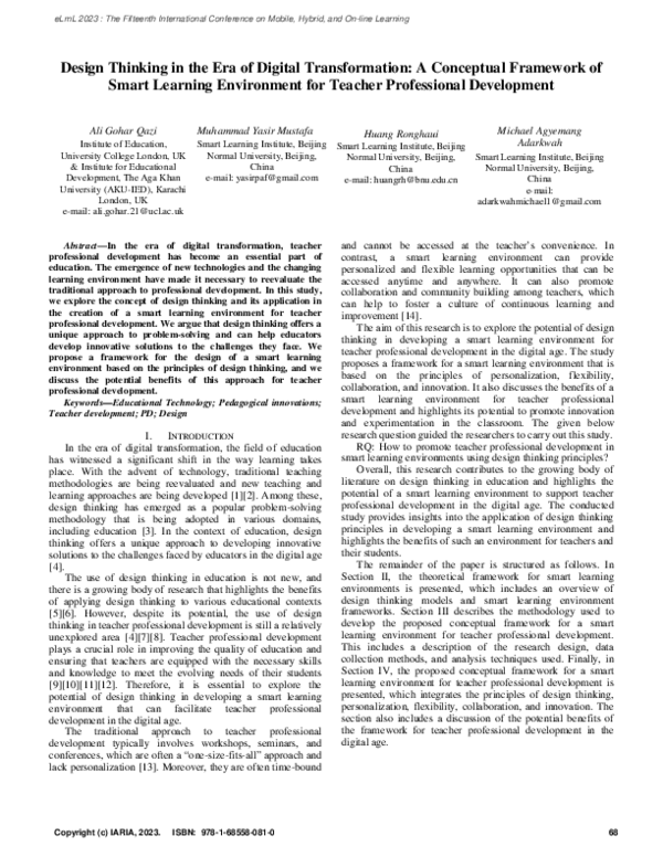 (PDF) Design Thinking in the Era of Digital Transformation: A ...