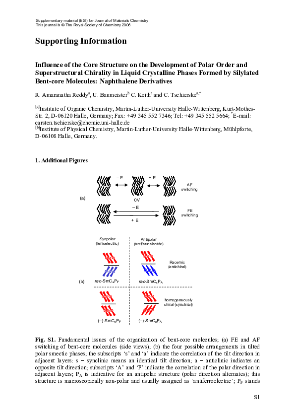 (PDF) Influence of the core structure on the development of polar order ...