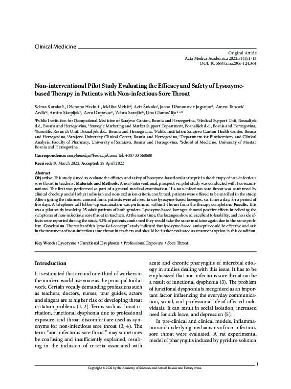 (PDF) Non-interventional Pilot Study Evaluating the Efficacy and Safety ...