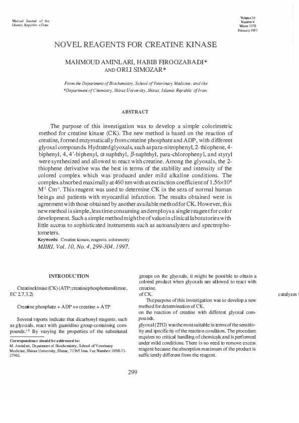 (PDF) Creatine Kinase