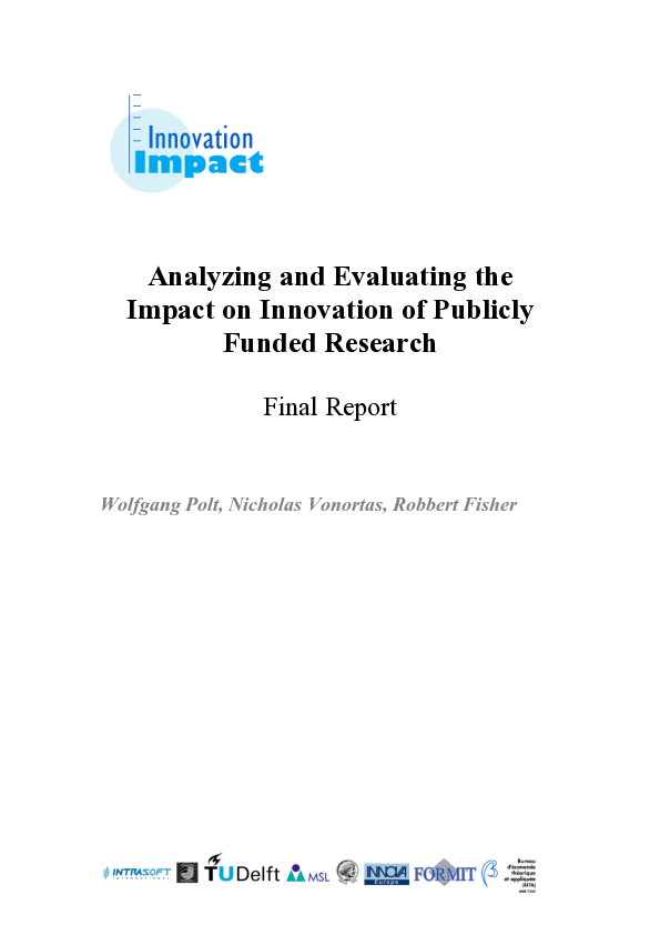 (PDF) Analyzing and Evaluating the Impact on Innovation of Publicly ...