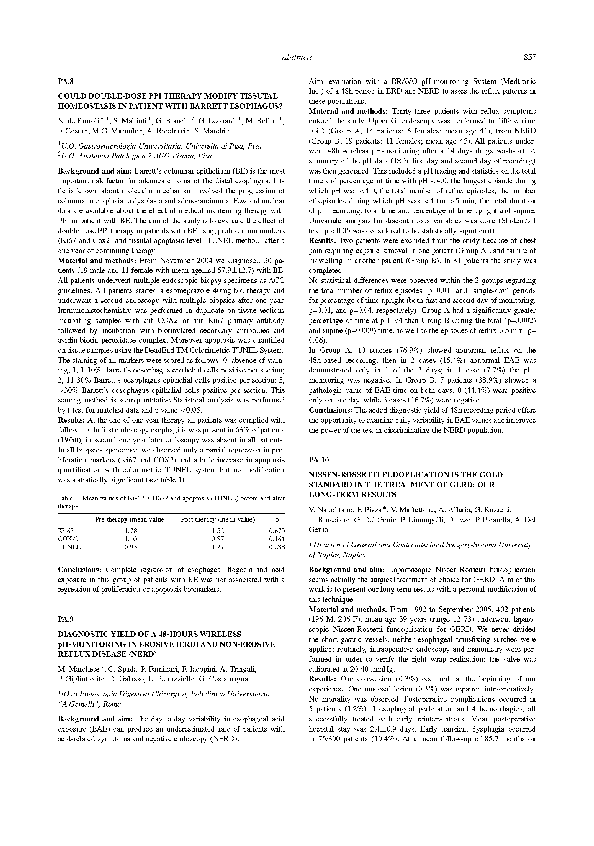 (PDF) Could doubledose PPI therapy modify tissutal homeostasis in