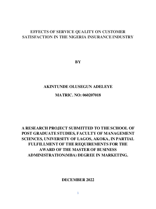 (PDF) MY MBA PROJECT
