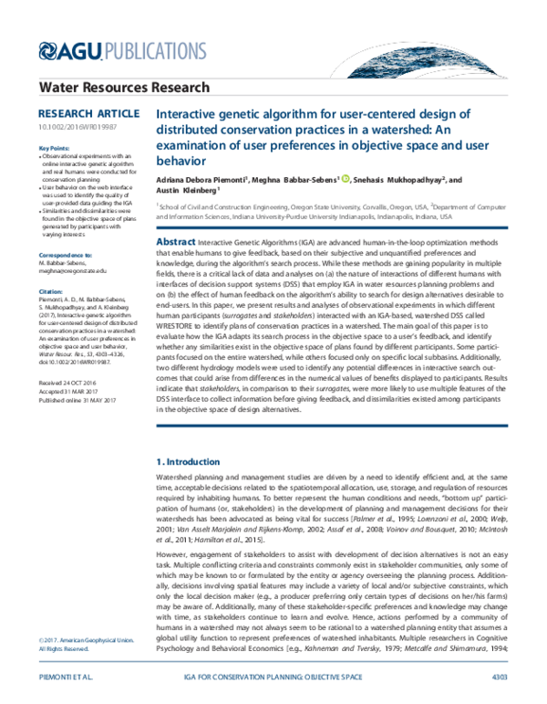 (PDF) Interactive genetic algorithm for user‐centered design of ...