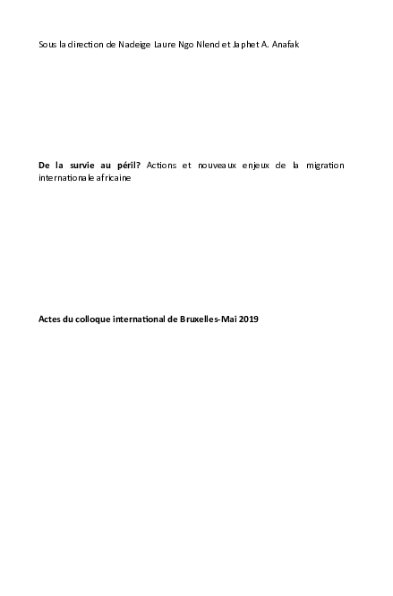 (PDF) L’Autorité de développement régional de Wum et l’Exode rural au ...