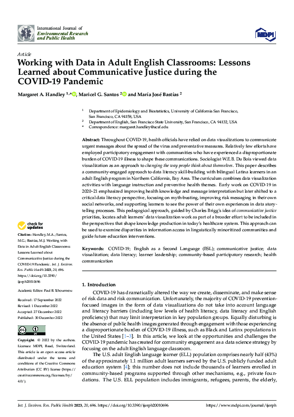 (PDF) Working with Data in Adult English Classrooms: Lessons Learned ...