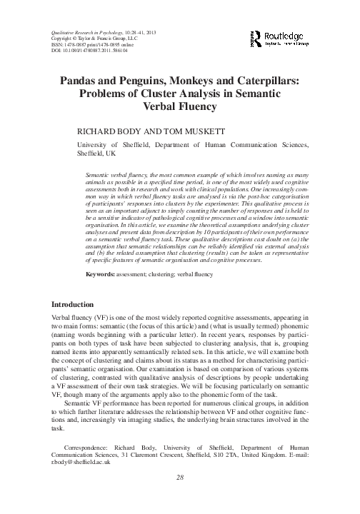 (PDF) Pandas and Penguins, Monkeys and Caterpillars: Problems of ...