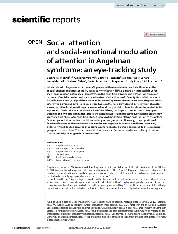 (PDF) Social attention and social-emotional modulation of attention in ...