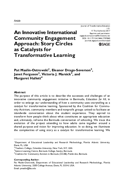 Pdf An Innovative International Community Engagement Approach