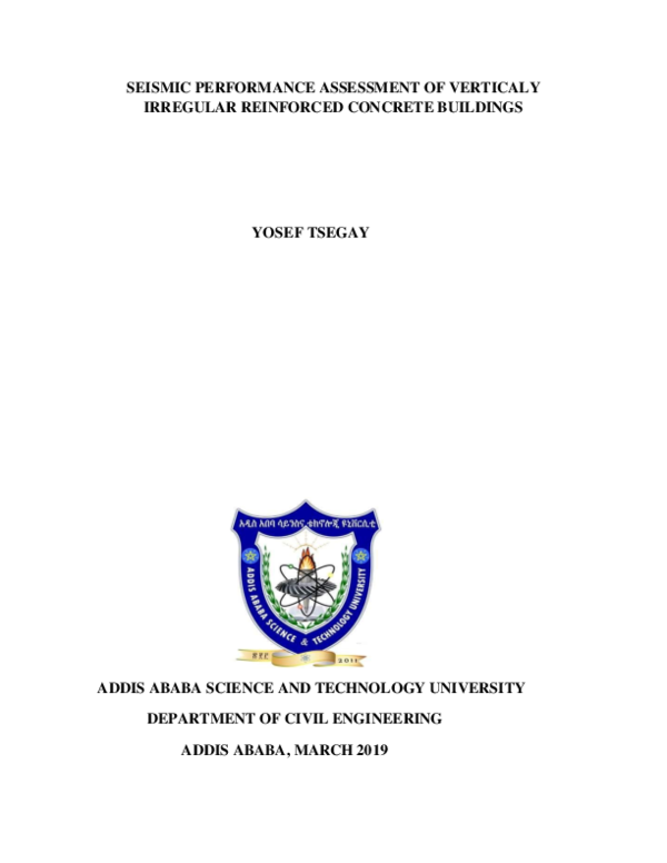(PDF) Seismic Performance Assessment of Vertically Irregular Reinforced ...