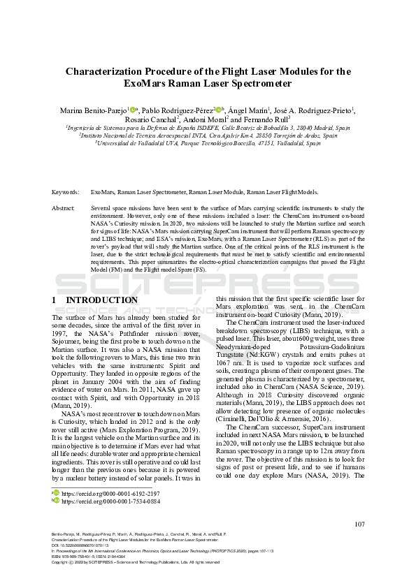 (PDF) Characterization Procedure of the Flight Laser Modules for the ...