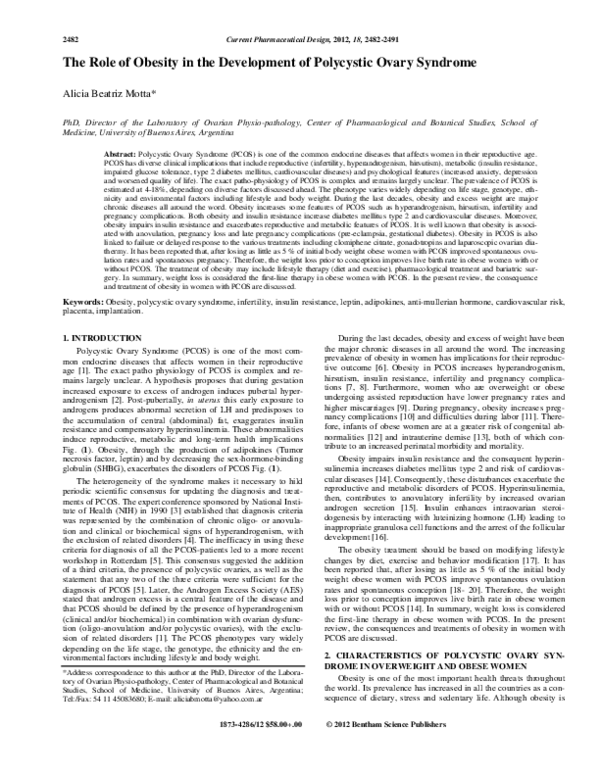 (PDF) The Role of Obesity in the Development of Polycystic Ovary Syndrome