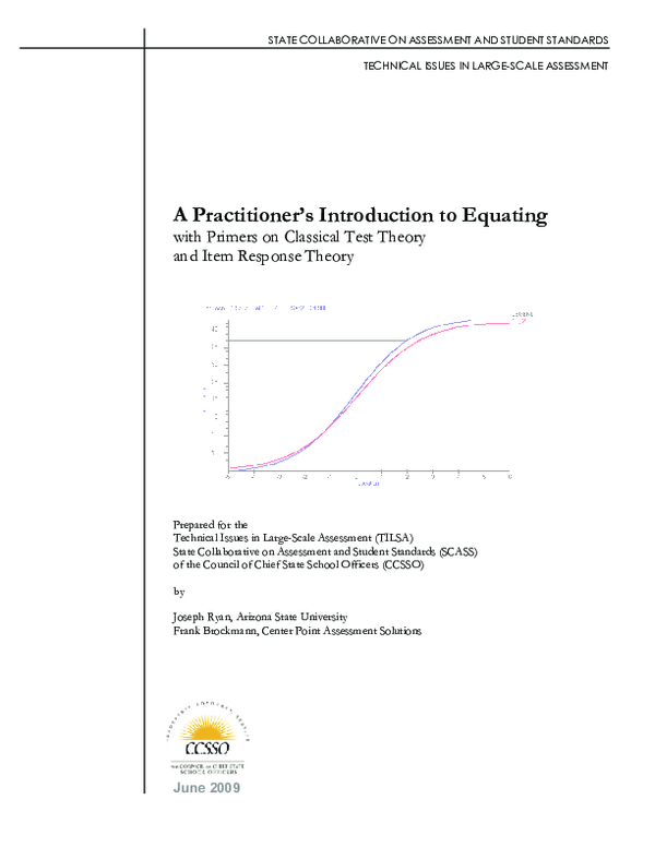 (PDF) A Practitioner's Introduction to Equating with Primers on ...