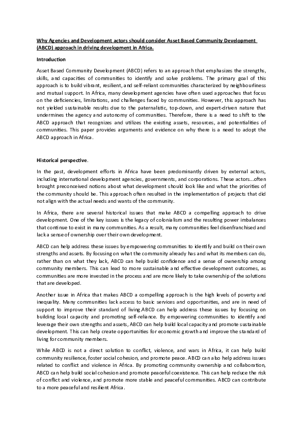 (DOC) Why Agencies and Development actors should consider Asset Based ...