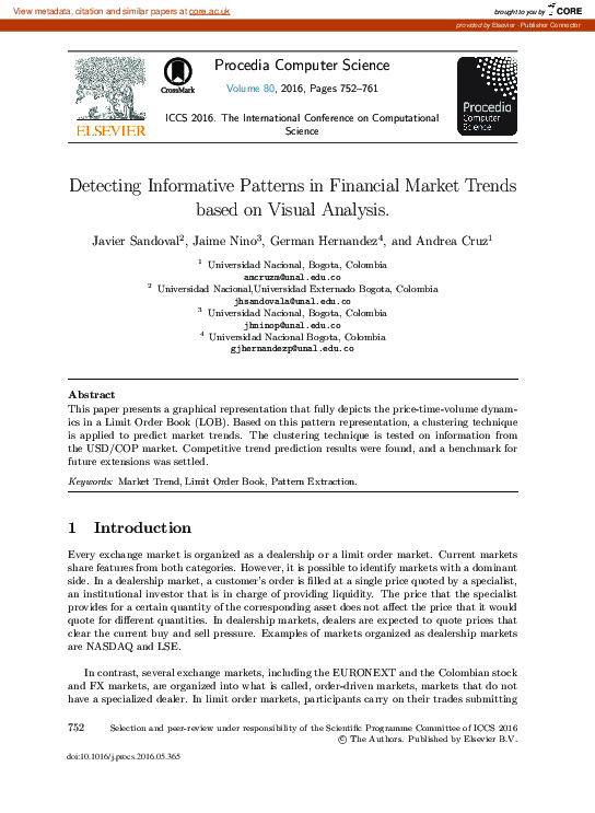 (PDF) Detecting Informative Patterns in Financial Market Trends Based ...