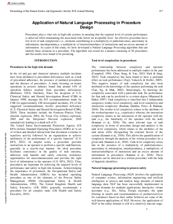 (PDF) Application of Natural Language Processing in Object Oriented ...