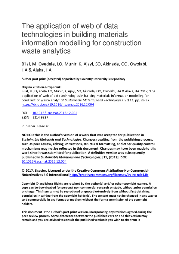 (PDF) The application of web of data technologies in building materials ...