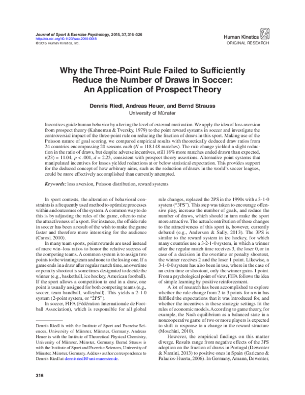 (PDF) Why the Three-Point Rule Failed to Sufficiently Reduce the Number ...