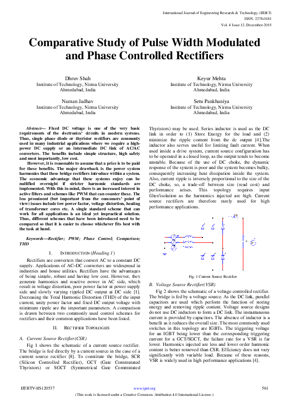 (PDF) Comparative Study of Pulse Width Modulated and Phase Controlled ...