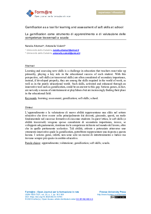 (PDF) Gamification as a tool for learning and assessment of soft skills ...