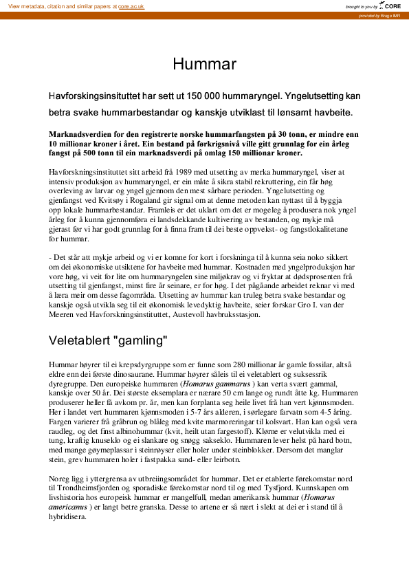 (PDF) Hummar
