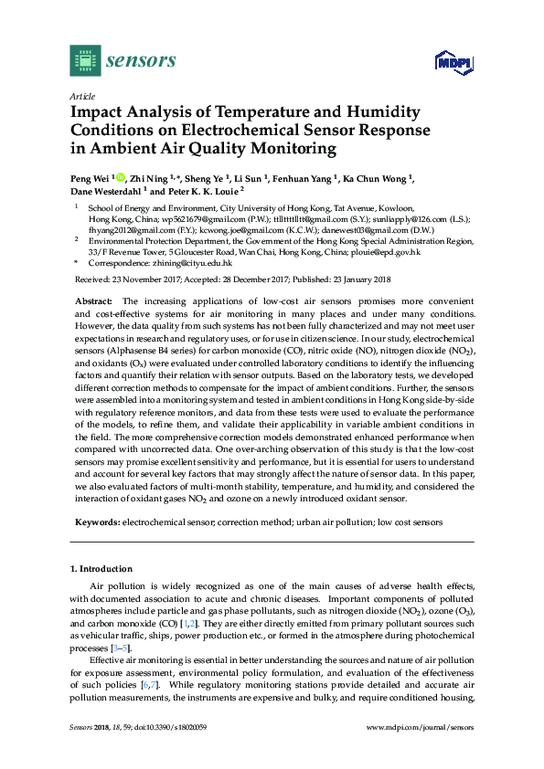 (PDF) Impact Analysis of Temperature and Humidity Conditions on ...