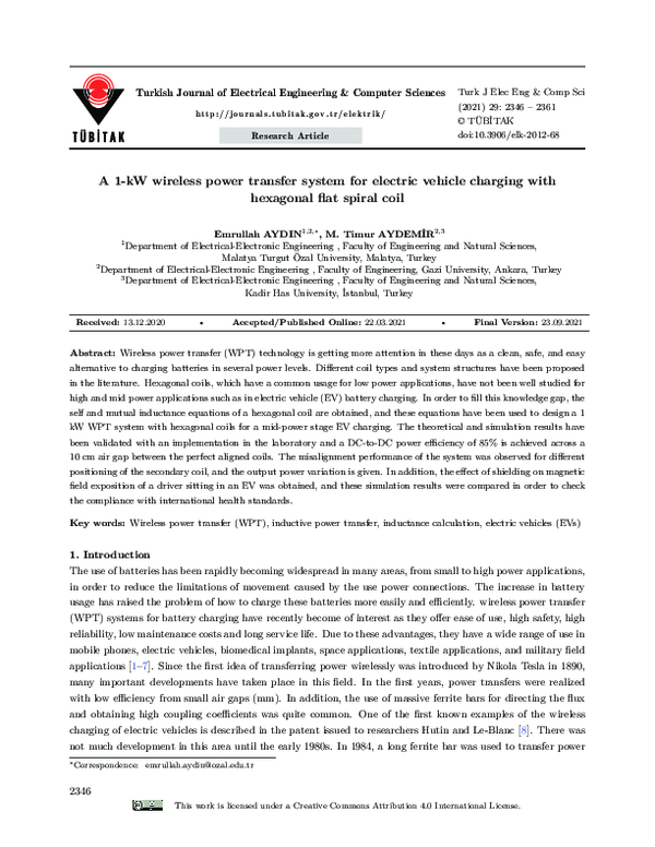 (PDF) A 1-kW wireless power transfer system for electric vehicle ...