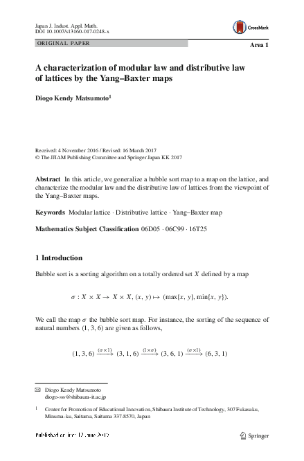 (PDF) A characterization of modular law and distributive law of ...