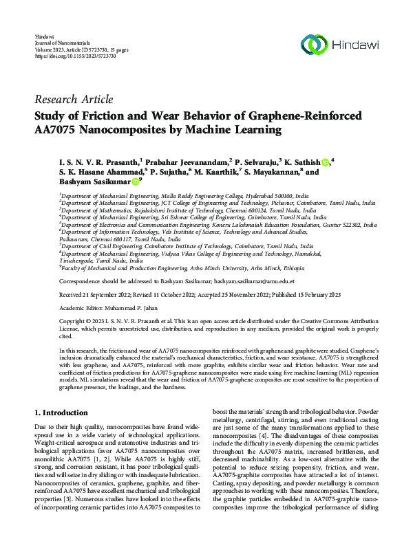 (PDF) Study of Friction and Wear Behavior of Graphene-Reinforced AA7075 ...