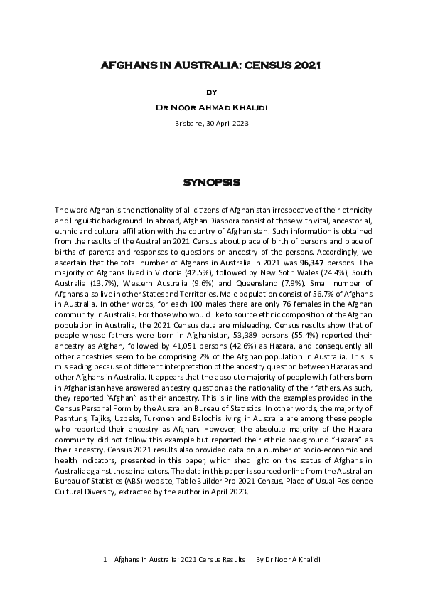 (PDF) The Aboriginal population of Alice Springs a demographic study Noor A Khalidi
