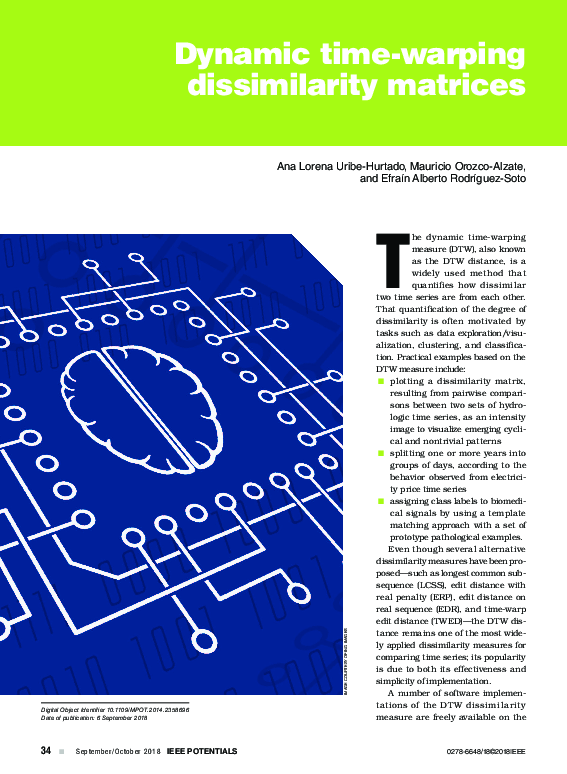 (PDF) Dynamic Time Warping Dissimilarity Matrices