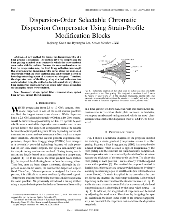 (PDF) Dispersion-order selectable chromatic dispersion compensator ...
