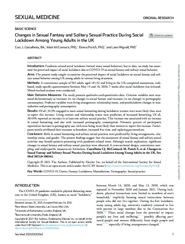 (PDF) Changes in Sexual Fantasy a…
