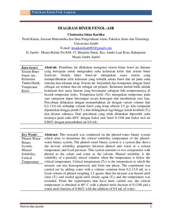 (PDF) DIAGRAM BINER FENOL-AIR