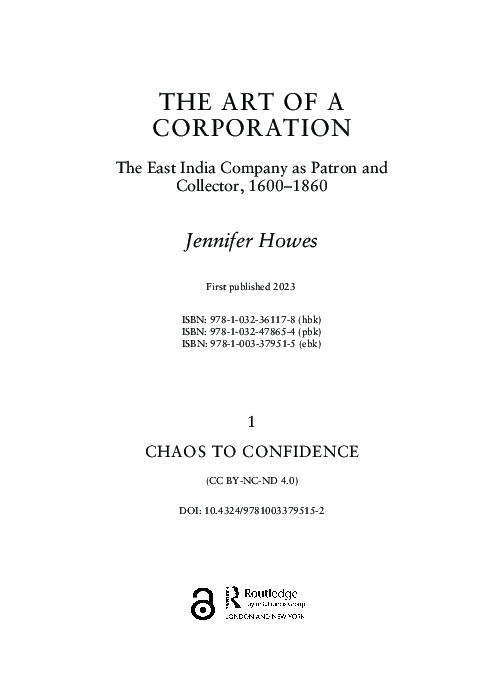 (PDF) Chapter 1: Chaos to Confidence. In Howes, J. The Art of a ...