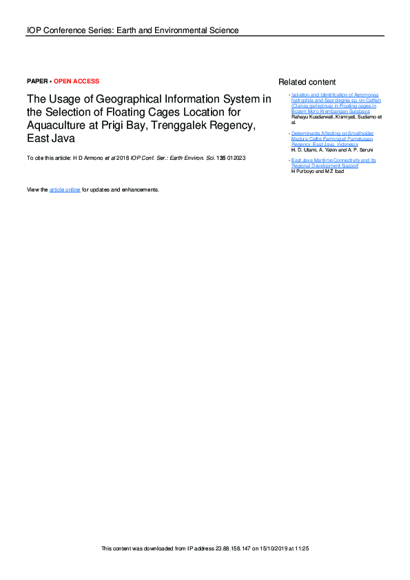 (PDF) The Usage of Geographical Information System in the Selection of ...