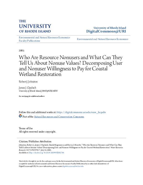 (PDF) Who are resource nonusers and what can they tell us about nonuse ...