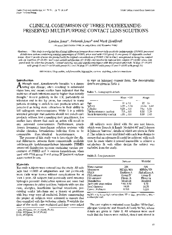 (PDF) Clinical comparison of three polyhexanide-preserved multi-purpose ...