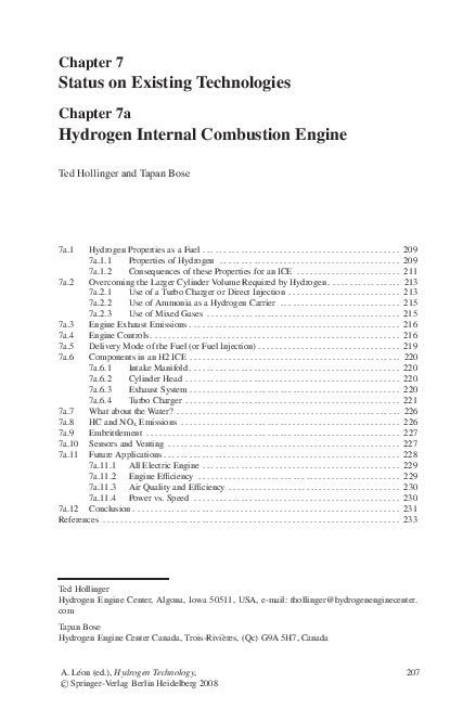 (PDF) Hydrogen Internal Combustion Engine