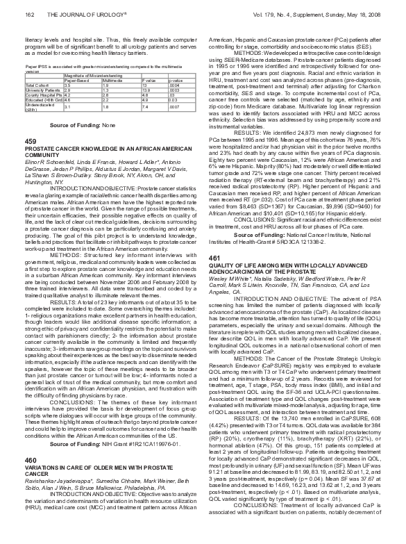 (PDF) Variations in Care of Older Men with Prostate Cancer