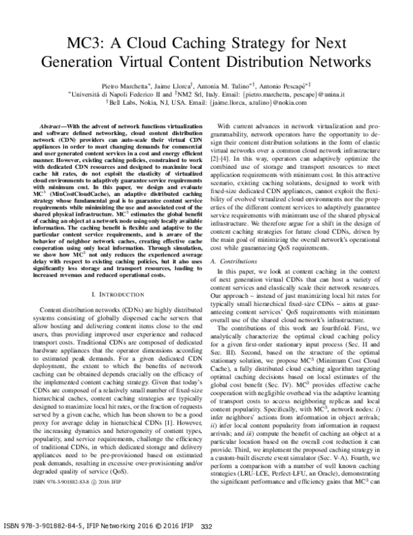 (PDF) MC3: A cloud caching strategy for next generation virtual content ...