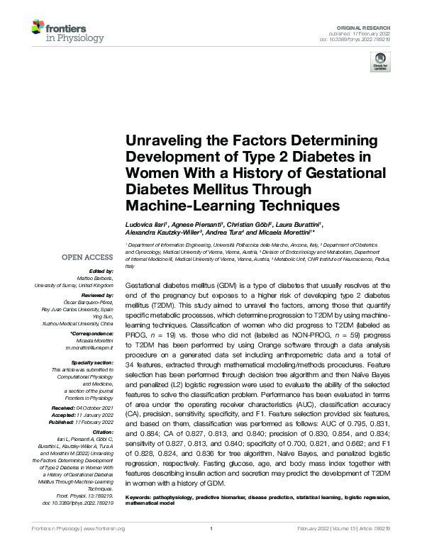 (PDF) Unraveling the Factors Determining Development of Type 2 Diabetes ...