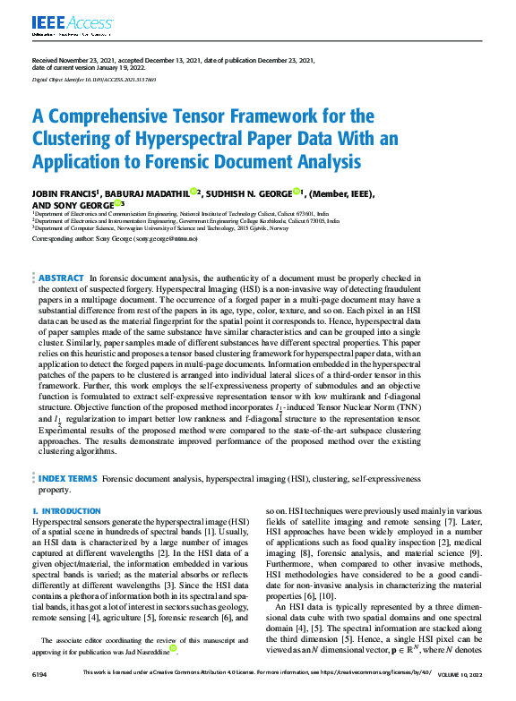 (PDF) A Comprehensive Tensor Framework for the Clustering of ...