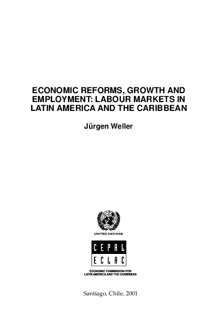 (PDF) Economic Reforms, Growth and Employment