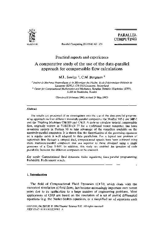 (PDF) A comparative study of the use of the data-parallel approach for ...