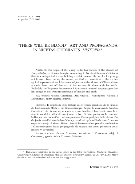 (PDF) There will be blood