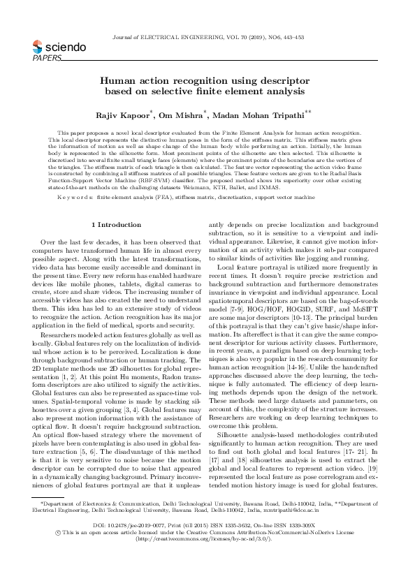 (PDF) Human action recognition using descriptor based on selective ...