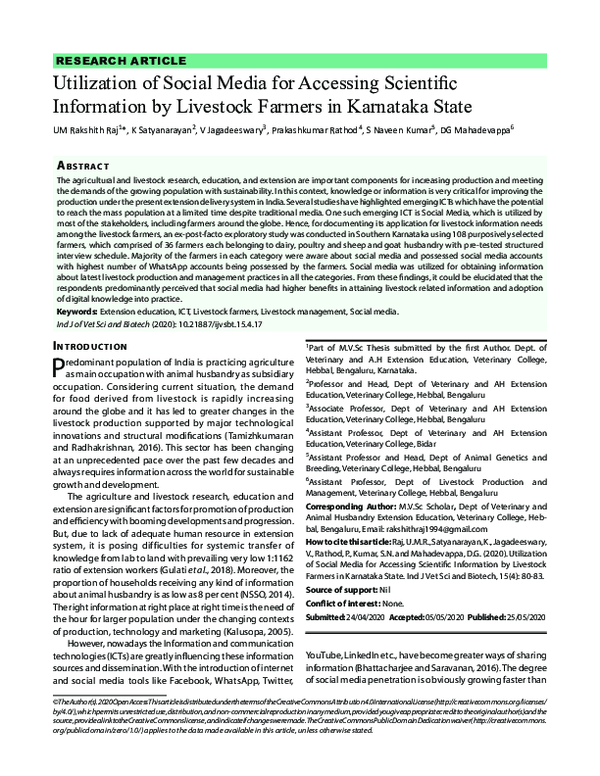 (PDF) Utilization of Social Media for Accessing Scientific Information ...