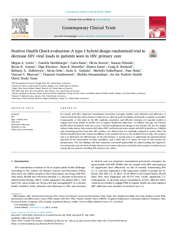 (PDF) Positive Health Check evaluation: A type 1 hybrid design ...